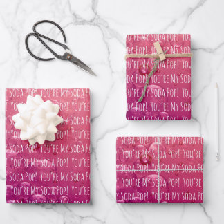 Soda Pop Inpakpapier Set van 3 Vel
