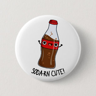 Soda-rn Cute Funny Soda Pun Ronde Button 5,7 Cm