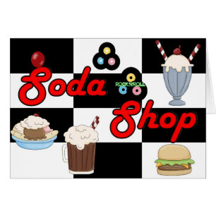 Soda Shop Rock 'n' Roll Retro Party Time