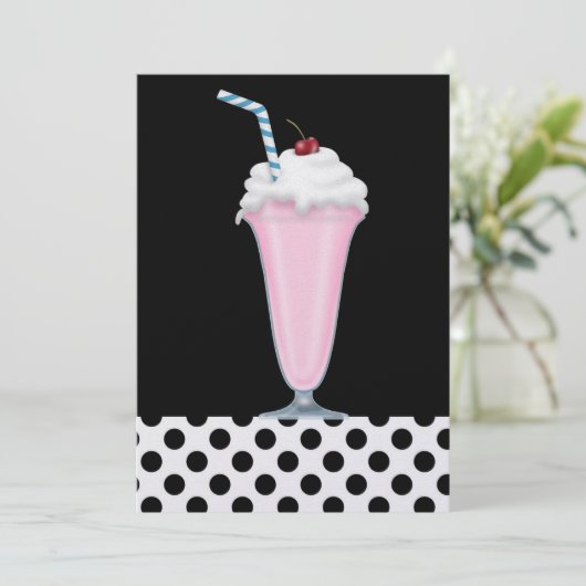 Soda Shop Uitnodiging - SRF (Staand voorkant)