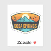 Soda Springs, Idaho Sticker (Vel)