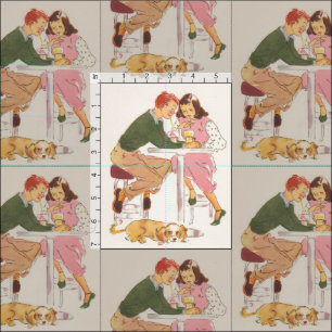 Sodas Retro Fabric-afdrukken delen Stof