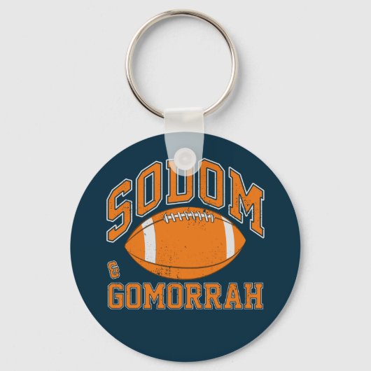 Sodom & Gomorrah  Athletic LGBT Sleutelhanger (Voorkant)