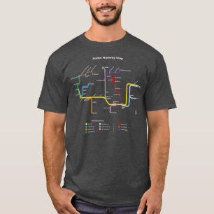 Sodor Railway Map TTC Style Dark 1 T-shirt