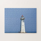 Sodus Outer Lighthouse op Sodus Bay NY Legpuzzel (Horizontaal)