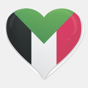Soedan liefde vlag trots hart sticker