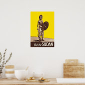 Soedan Print Sudanese Kunst Reisposter (Keuken)