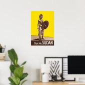 Soedan Print Sudanese Kunst Reisposter (Thuiskantoor)