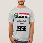 Soedanese Flag Independence Celebration T-shirt (Voorkant)
