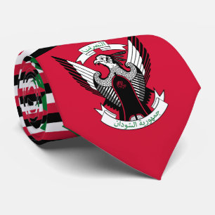 Soedanese vlag & embleem, vlag van Soedan Stropdas