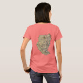 Soedanese vlag + kaart T-Shirt (Achterkant volledig)
