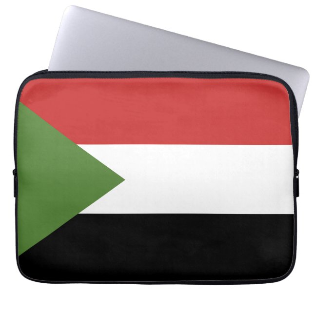 Soedanese vlag laptop sleeve (Voorkant)
