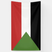 Soedanese vlag spandoek (Verticaal)