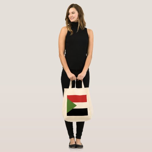 Soedanese vlag tote bag (Voorkant (model))