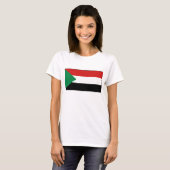 Soedanese vlag x kaart T-Shirt (Voorkant volledig)