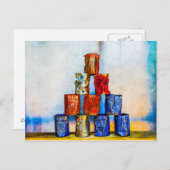 Soep Cans - na de lunch Briefkaart (Voorkant / Achterkant)