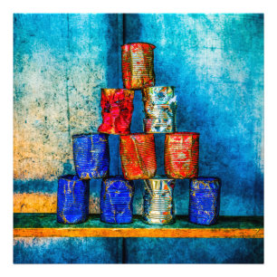 Soep Cans - Square Meal Foto Afdruk