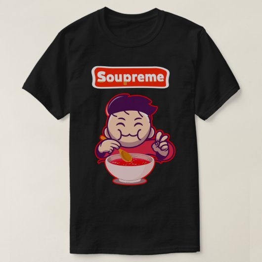 soep met een goede soep t-shirt (Design voorkant)