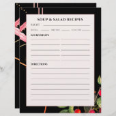 Soep & Salade Recepten | Zwarte Botanische Kersen (Voorkant / Achterkant)