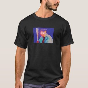 Soep Tijd Meme Kat Rode Laser Ogen T-shirt