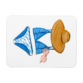 Soep up - Blue Swimsuit 2 Magneet (Horizontaal)