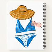 Soep up - Blue Swimsuit Notitieboek (Achterkant)