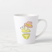 Soep up - Yellow Swimsuit Latte Mok (Rechts)