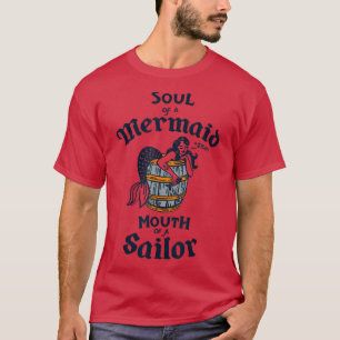 soep van een zeemeermin, mond van een Vintage van T-shirt
