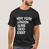 Soest New York London Tokio Paris T-Shirt (Voorkant)