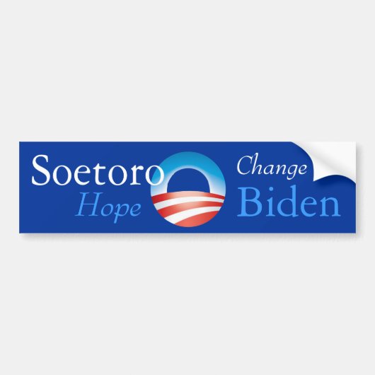 Soetoro Biden Bumpersticker (Voorkant)