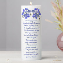 Soeur Cadeau, Fleurs Élégantes & Poème