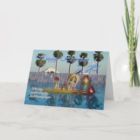 Soeur Carte d'anniversaire, Moonies Cutie Pie pisc (Devant)