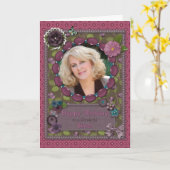 Soeur, Carte photo pour un anniversaire (Fleur jaune)