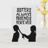 SOEUR CARTES D'ACCUEIL D'ANNIVERSAIRE DE L'AMI (Fleur jaune)