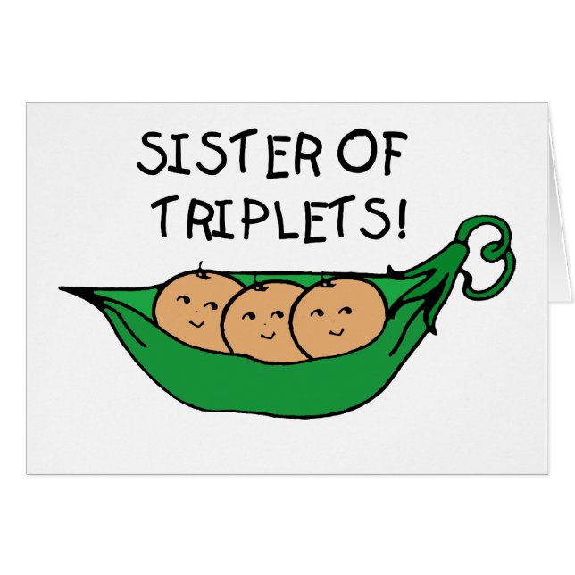 Soeur de cosse de triplets (Devant horizontal)