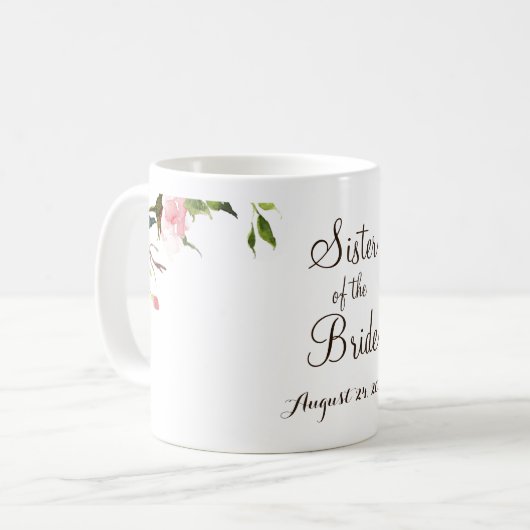 Soeur de la mariée Mug (Devant gauche)
