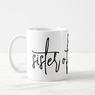 Soeur de la tasse de café du marié