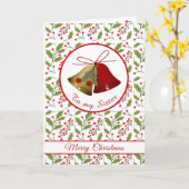 Soeur de Noël, cloches et sainte carte de voeux (Fleur jaune)