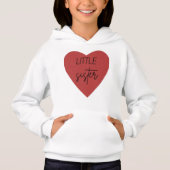 Sœur des Filles Pull à Capuche Heart - Nouveau et (Devant)