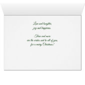 Soeur et sa famille à Noël Holly Berries (Intérieur Horizontal (Bas))