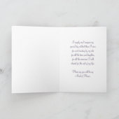 Soeur florale mauve Maid of Honor Invitation Card (Intérieur)