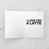 SOEUR, JE T'AIME UNE CARTE DE SALUT LATTE (Intérieur)