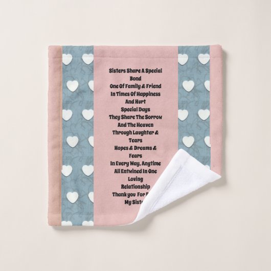 Soeur Marshmallow Hearts (Gant de toilette)