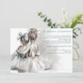 Soeur romantique Thé de jour après-midi Invitation (Debout devant)