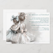 Soeur romantique Thé de jour après-midi Invitation (Devant / Derrière)