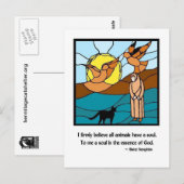 Sœur Seraphim Vitrail - Carte postale (Devant / Derrière)