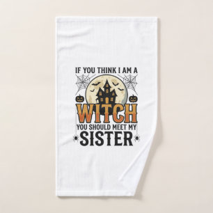 Sœur sorcière drôle Halloween Graphique vintage_1