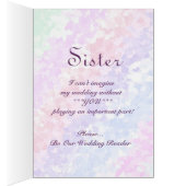 SOEUR - soyez notre lecteur de mariage - (Intérieur (Droit))