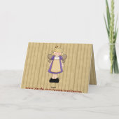 Soeur vous êtes une carte de note de Merci d'ange (Dos)