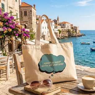 Sœurs adorables aiment shopping Sac fourre-tout